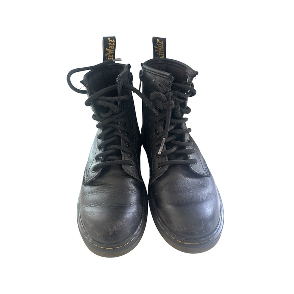 Dr. Martens Black Leather Lace-Up Boots